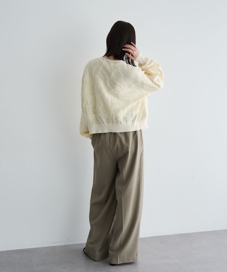 YECCA VECCA「ふくれジャガードニットブルゾン」|ブルゾン・スタジャン|