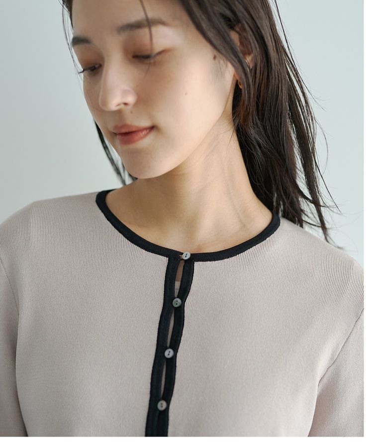 YECCA VECCA「【2点SET】カーディガンセットワンピース」|ワンピース|