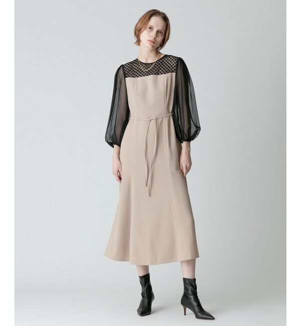 allureville「シアーコンビネーションワンピース」|ワンピース|