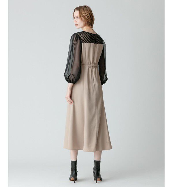 allureville「シアーコンビネーションワンピース」|ワンピース|