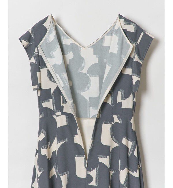 allureville「モダンジオメトリックプリントワンピース」|ワンピース|