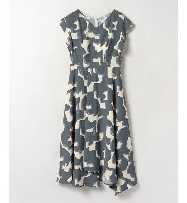 allureville「モダンジオメトリックプリントワンピース」|ワンピース|