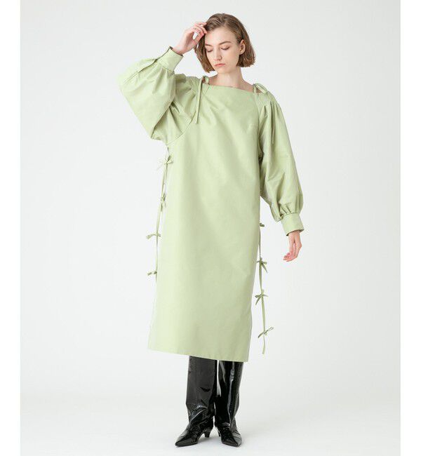 LOULOU WILLOUGHBY「【LOULOU WILLOUGHBY】メモリーツイルリボンワンピース」|ワンピース|