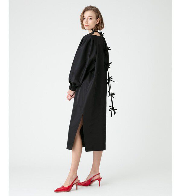 LOULOU WILLOUGHBY「【LOULOU WILLOUGHBY】メモリーツイルリボンワンピース」|ワンピース|