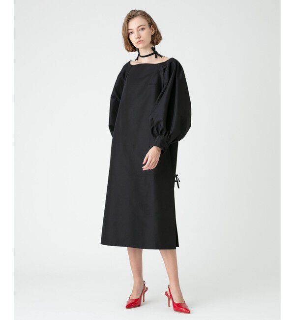 LOULOU WILLOUGHBY「【LOULOU WILLOUGHBY】メモリーツイルリボンワンピース」|ワンピース|