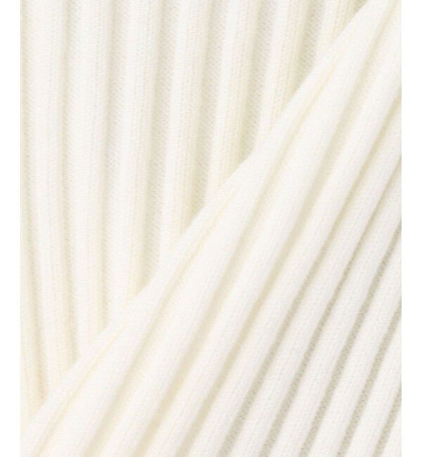 LOULOU WILLOUGHBY「◇ 【LOULOU WILLOUGHBY】バイカラーキーネック5分袖カーディガン」|カーディガン|