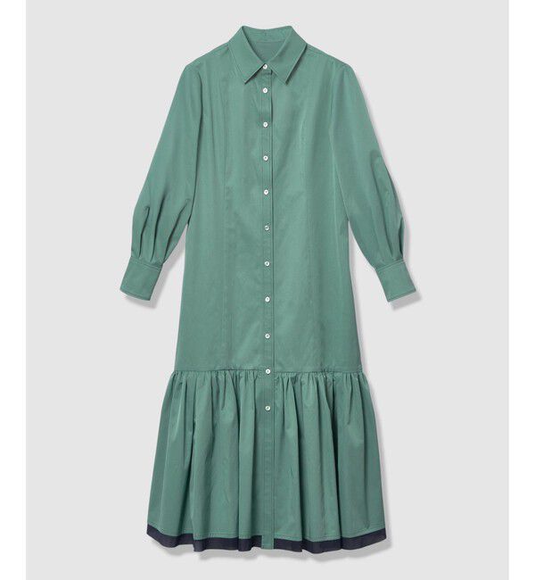 LOULOU WILLOUGHBY「【LOULOU WILLOUGHBY】メモリーツイルティアードシャツワンピース」|ワンピース|