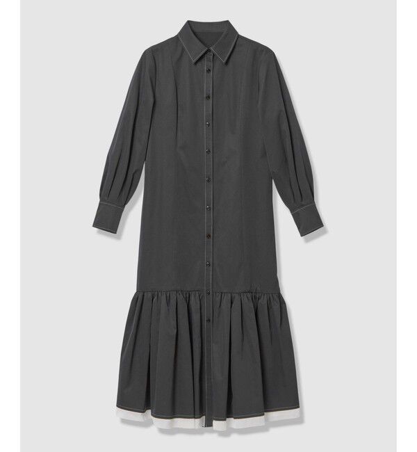 LOULOU WILLOUGHBY「【LOULOU WILLOUGHBY】メモリーツイルティアードシャツワンピース」|ワンピース|