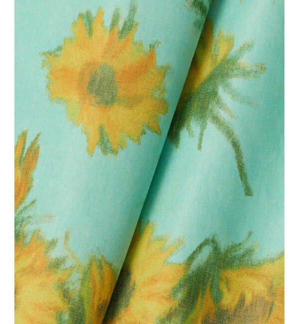 LOULOU WILLOUGHBY「【LOULOU WILLOUGHBY】サンフラワープリントバッククロスワンピース」|ワンピース|