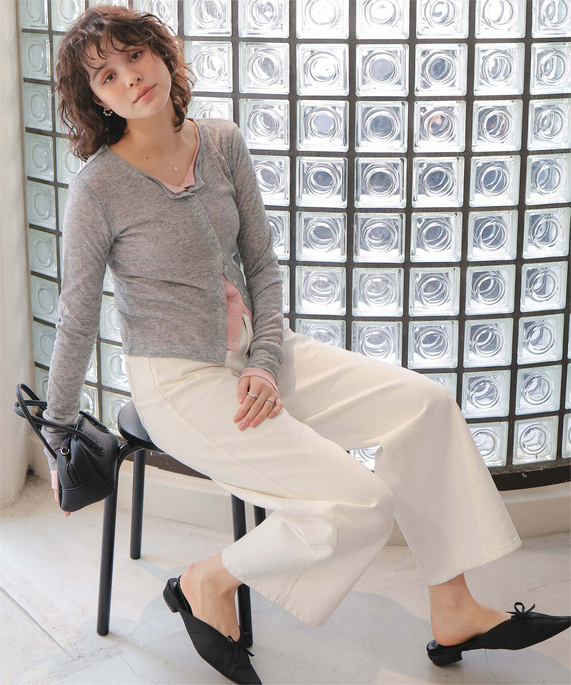 titivate「シアーテレコカーディガン」|ニット・セーター|