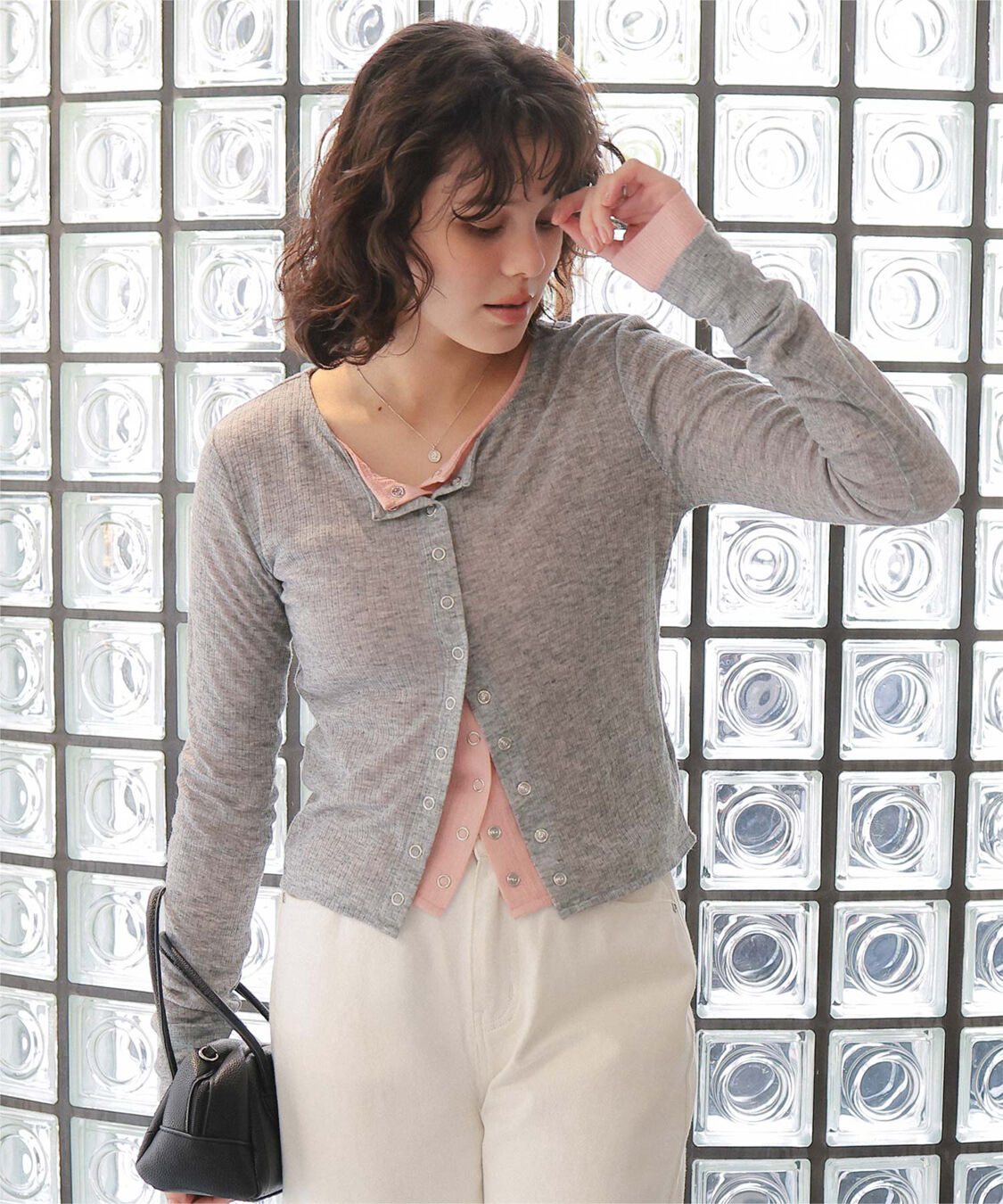 titivate「シアーテレコカーディガン」|ニット・セーター|