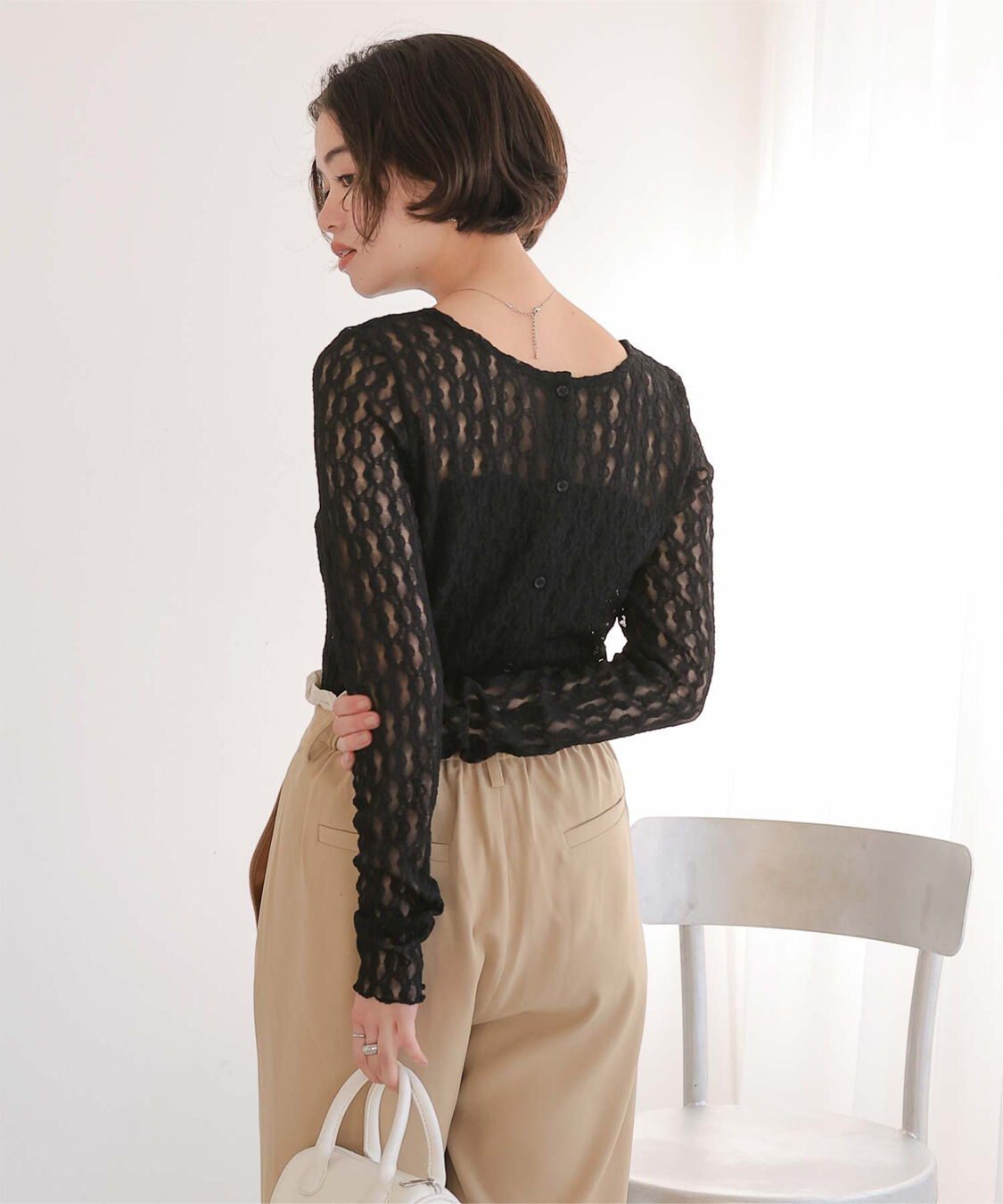 titivate「前後2wayアソートカットカーディガン」|カーディガン|