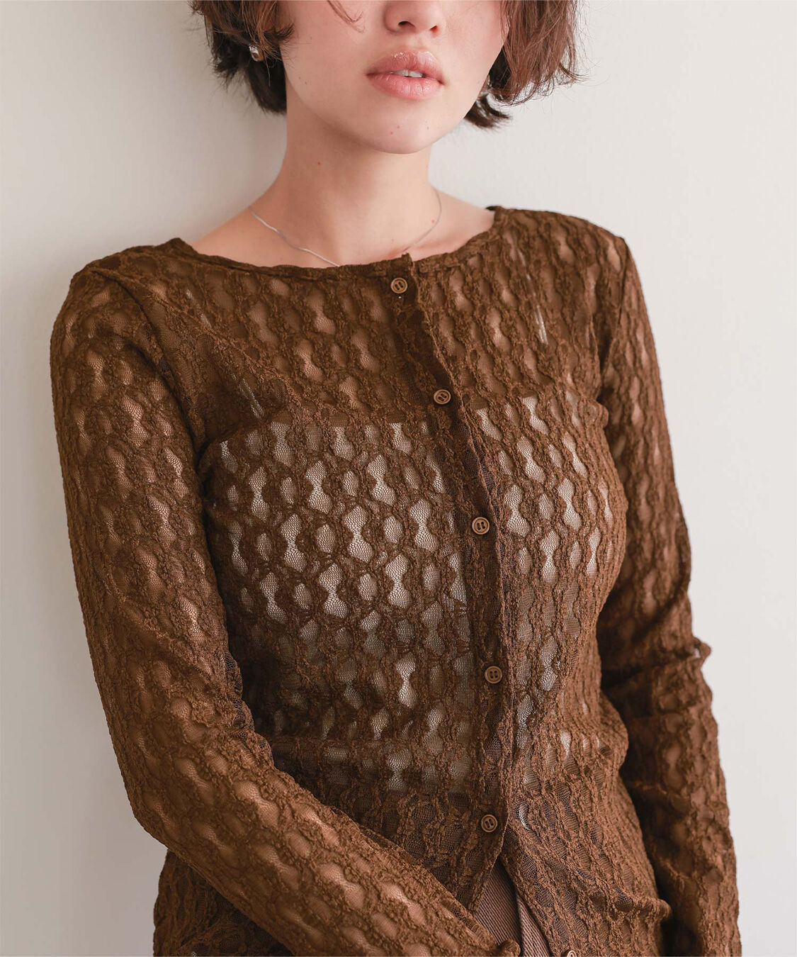 titivate「前後2wayアソートカットカーディガン」|カーディガン|