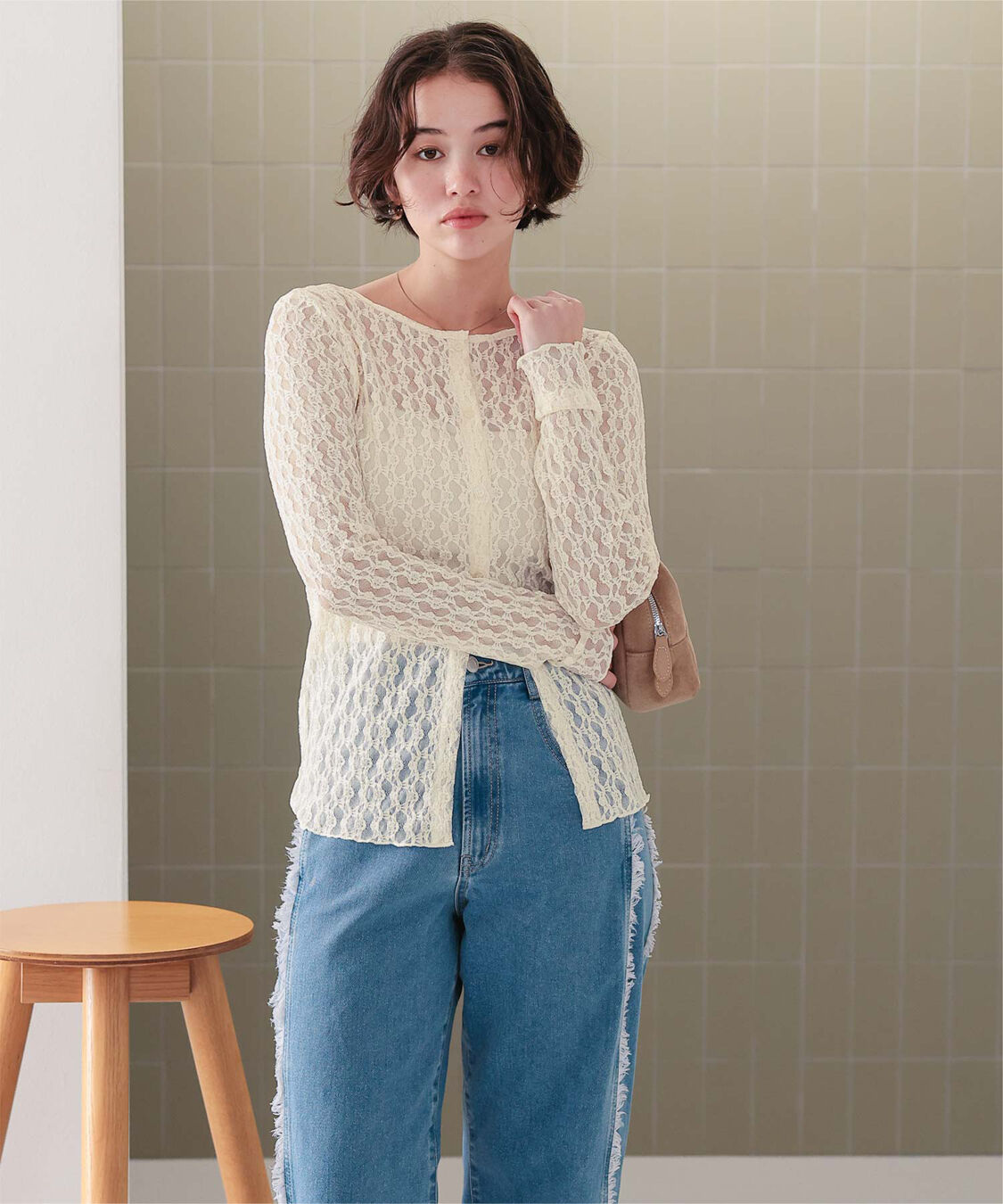 titivate「前後2wayアソートカットカーディガン」|カーディガン|