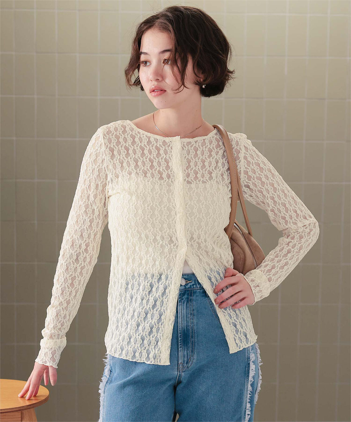 titivate「前後2wayアソートカットカーディガン」|カーディガン|