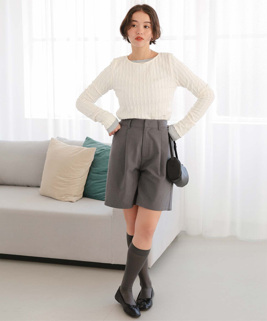 titivate「前後2wayアソートカットカーディガン」|カーディガン|