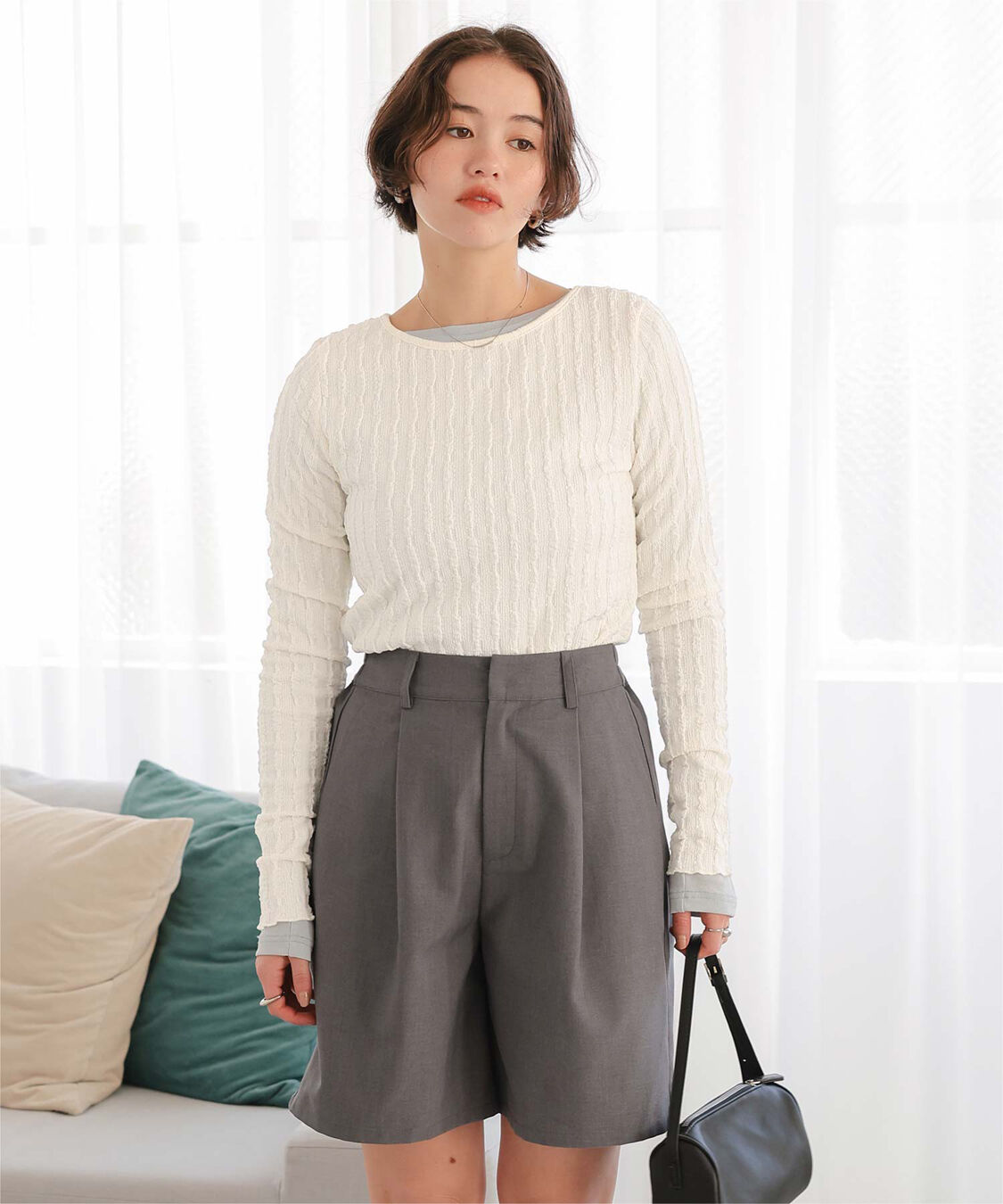 titivate「前後2wayアソートカットカーディガン」|カーディガン|