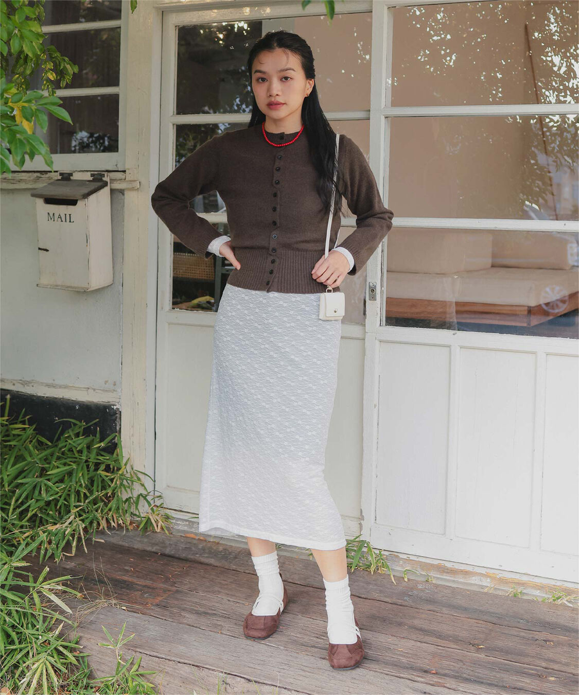 miette「メニーボタンニットカーディガン」|ニット・セーター|