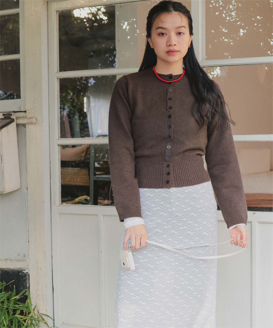 miette「メニーボタンニットカーディガン」|ニット・セーター|