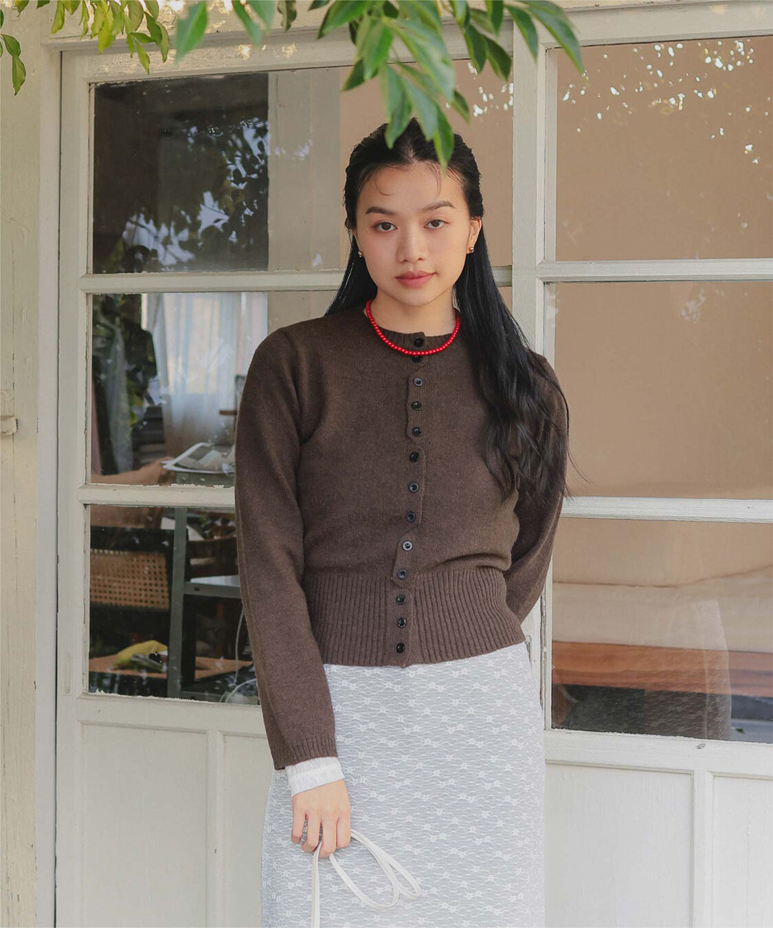 miette「メニーボタンニットカーディガン」|ニット・セーター|