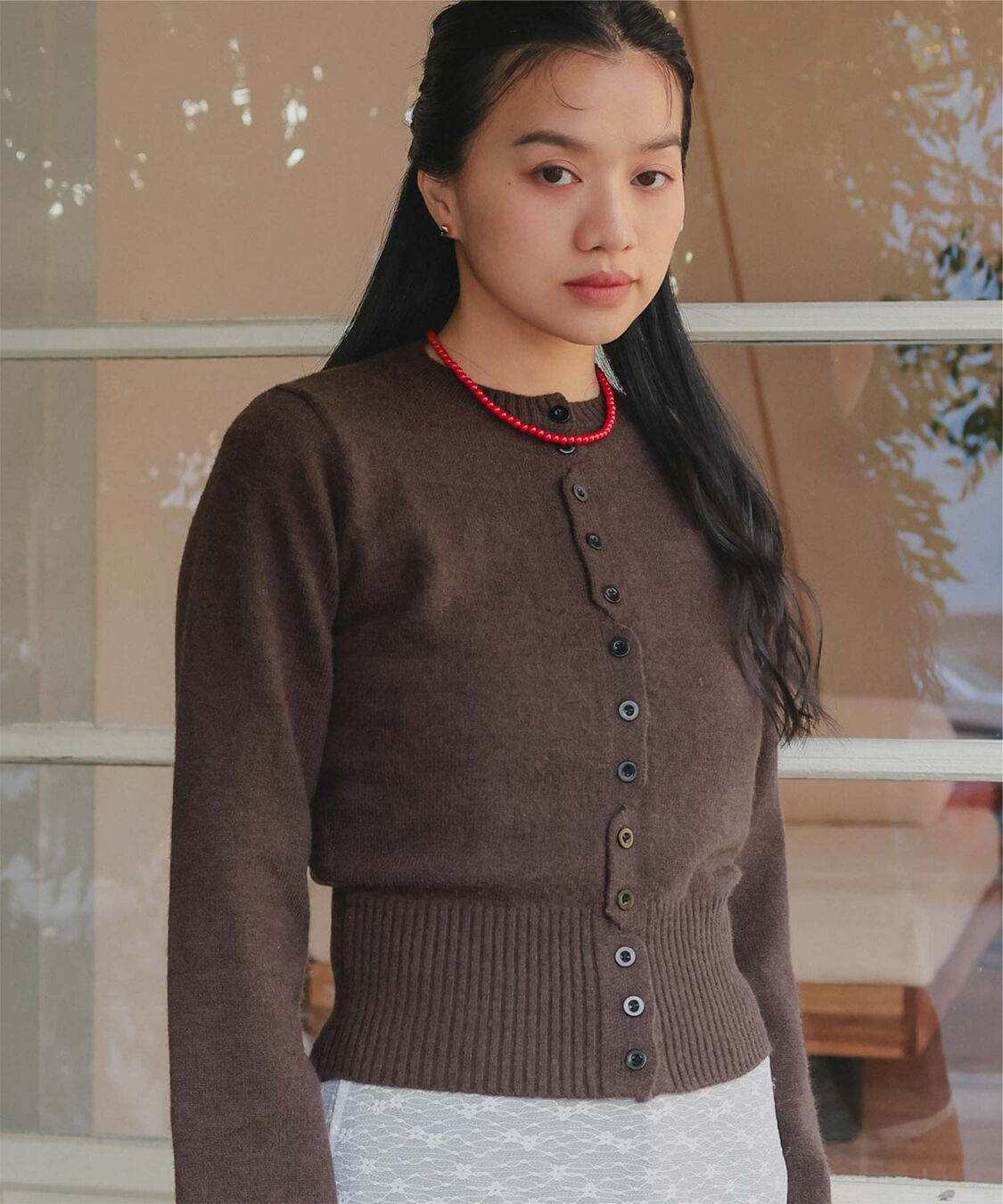 miette「メニーボタンニットカーディガン」|ニット・セーター|