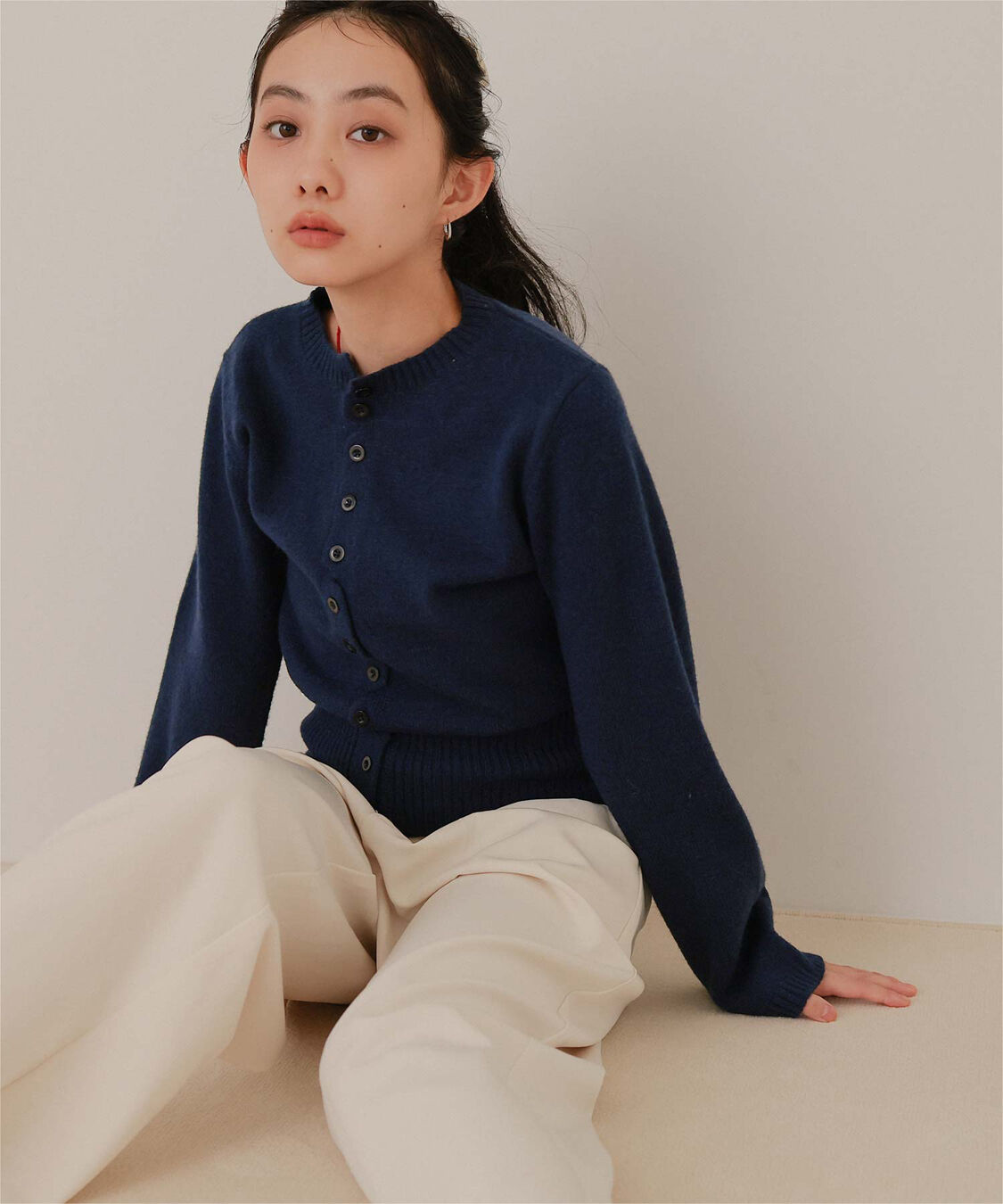 miette「メニーボタンニットカーディガン」|ニット・セーター|