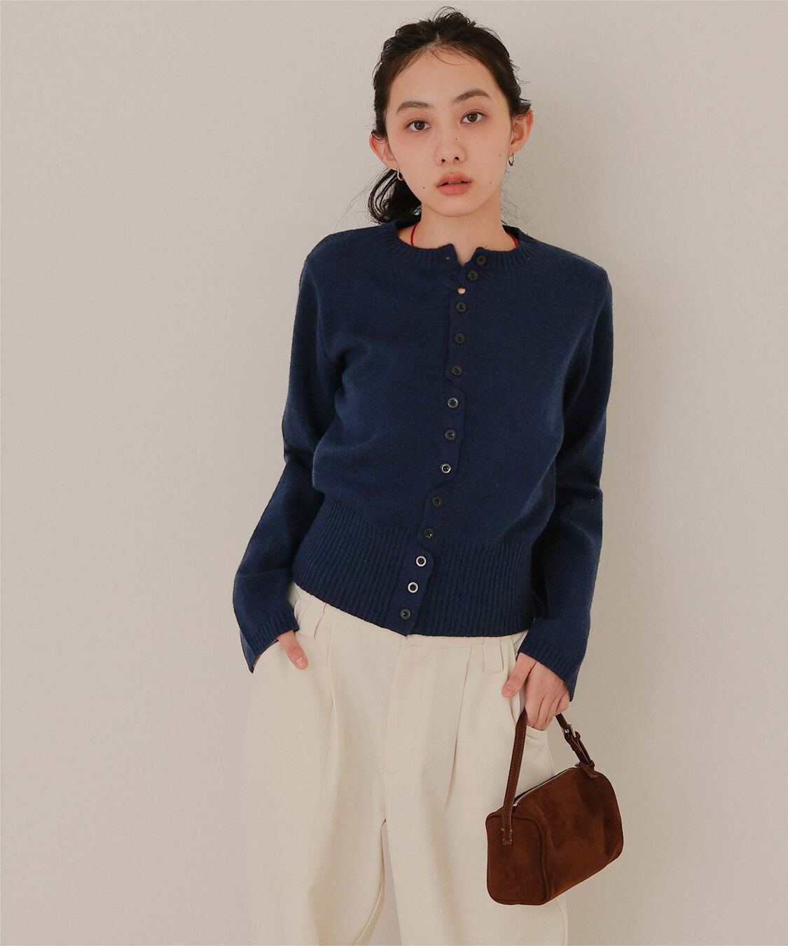 miette「メニーボタンニットカーディガン」|ニット・セーター|