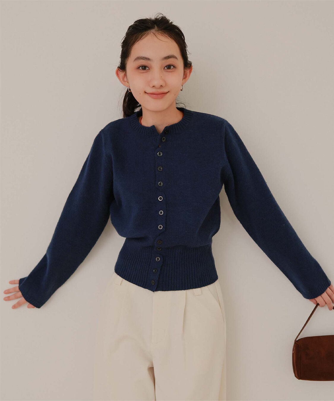 miette「メニーボタンニットカーディガン」|ニット・セーター|