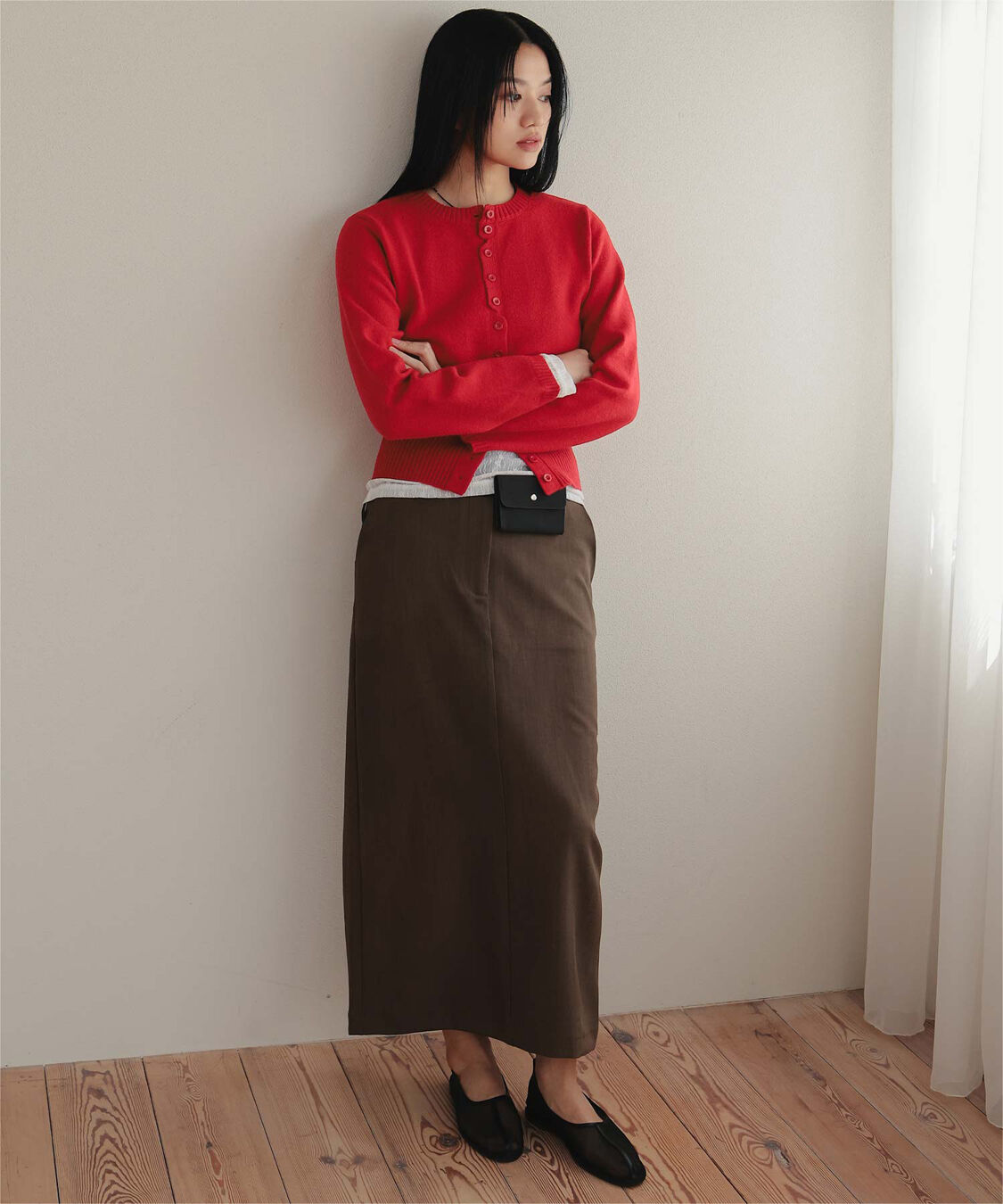 miette「メニーボタンニットカーディガン」|ニット・セーター|