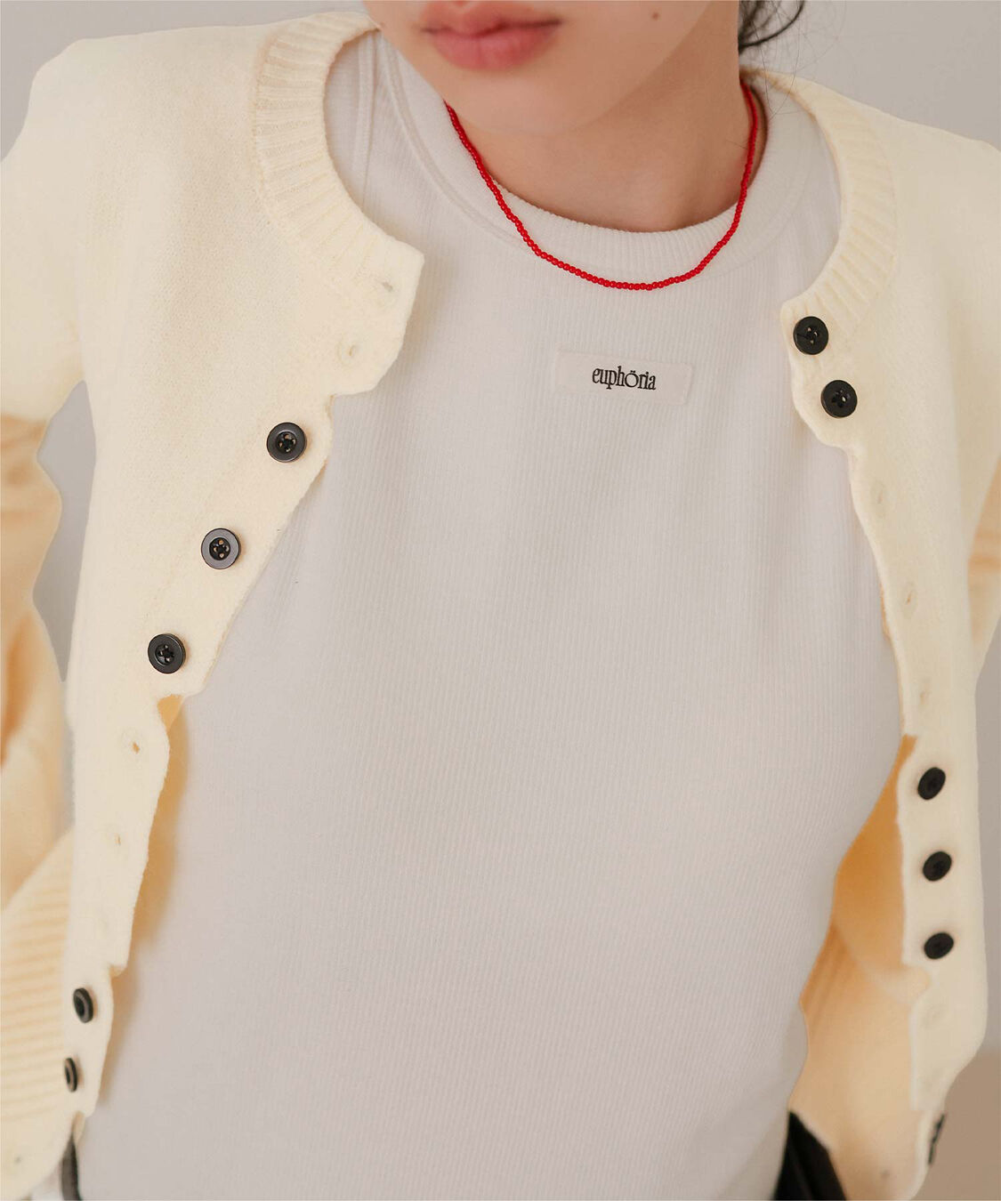 miette「メニーボタンニットカーディガン」|ニット・セーター|