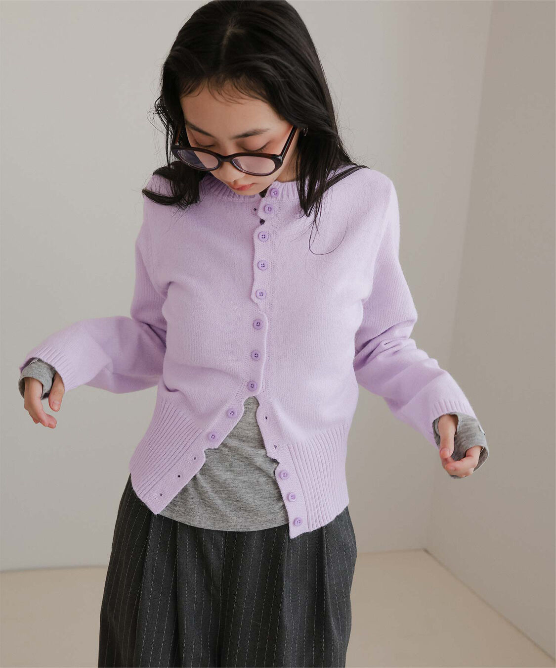 miette「メニーボタンニットカーディガン」|ニット・セーター|
