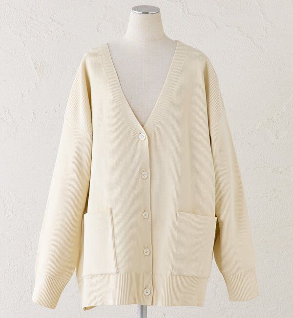 「【WEB限定/Du noir】スポンディッシュBIG Vネックカーディガン」|カーディガン|