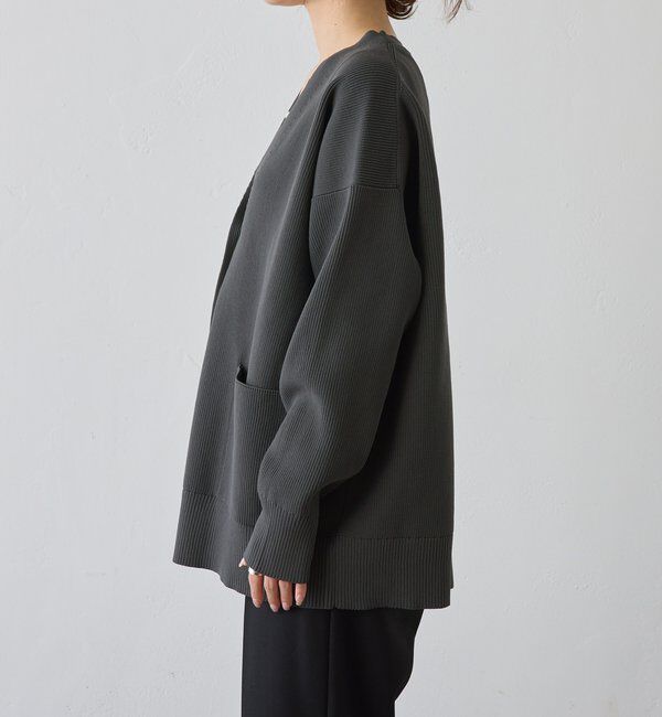  「【WEB限定/Du noir】スポンディッシュBIG Vネックカーディガン」|カーディガン|