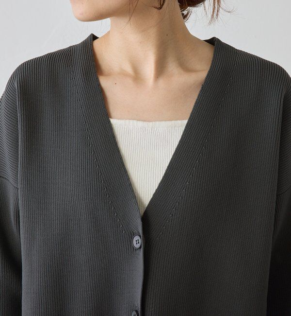  「【WEB限定/Du noir】スポンディッシュBIG Vネックカーディガン」|カーディガン|