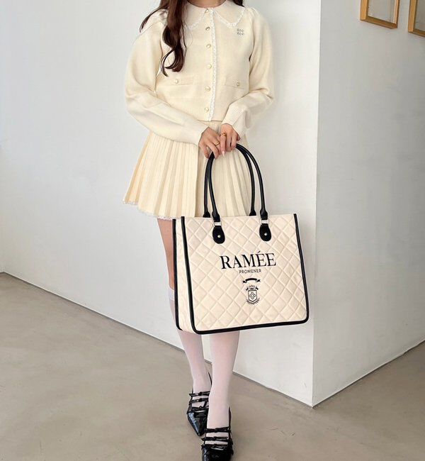  「【WEB限定リバイバル】ロゴ刺しゅう入りキルティングトートバッグ」|ショルダー・メッセンジャー|