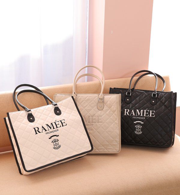  「【WEB限定リバイバル】ロゴ刺しゅう入りキルティングトートバッグ」|ショルダー・メッセンジャー|