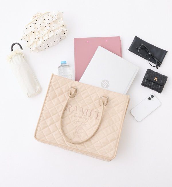  「【WEB限定リバイバル】ロゴ刺しゅう入りキルティングトートバッグ」|ショルダー・メッセンジャー|