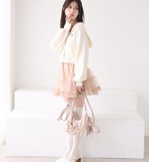  「ロゴ刺繍セーラーニット」|ニット・セーター|