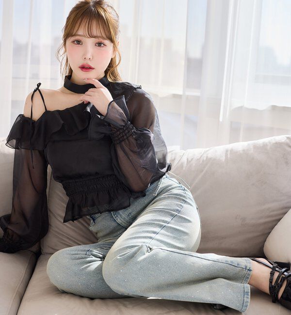  「2WAYワンショルフリルブラウス」|シャツ・ブラウス|