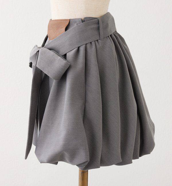  「【サイズ展開あり】バルーンミニスカート／パッチつき」|スカート|