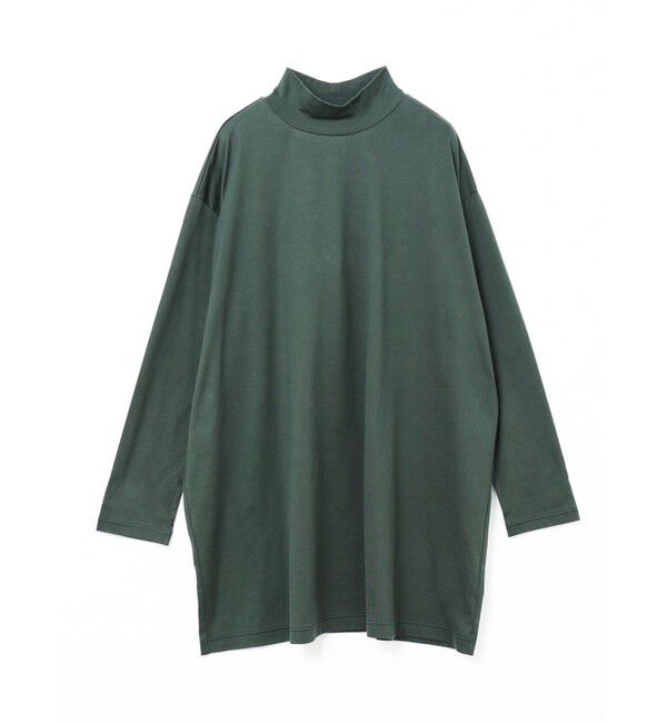mizuiro ind「mizuiro ind ハイネックワイドチュニック」|ワンピース|グリーン