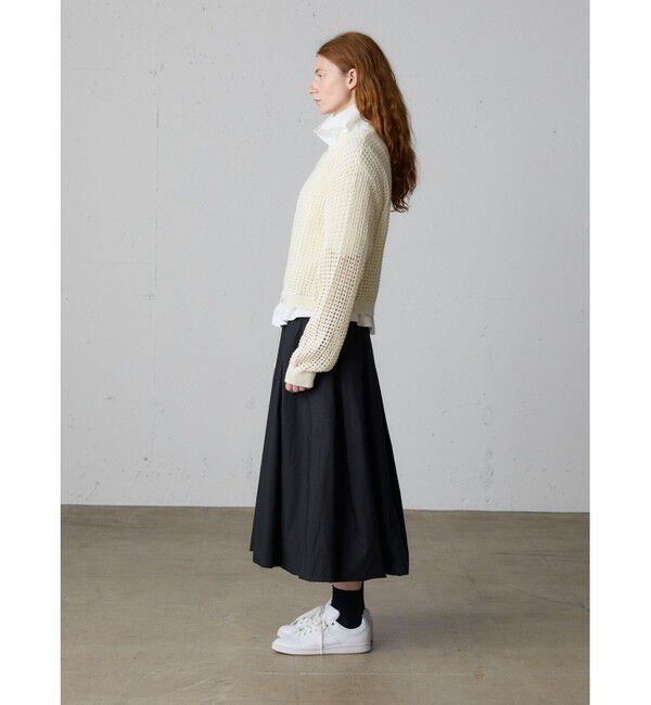 MidiUmi「MidiUmi メッシュニットジップカーディガン」|カーディガン|