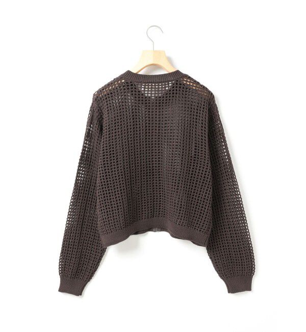 MidiUmi「MidiUmi メッシュニットジップカーディガン」|カーディガン|