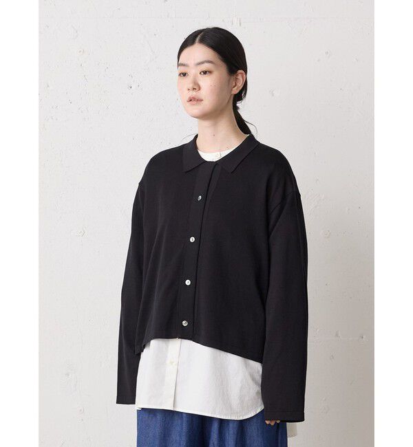 MidiUmi「MidiUmi ニットシャツカーディガン」|カーディガン|