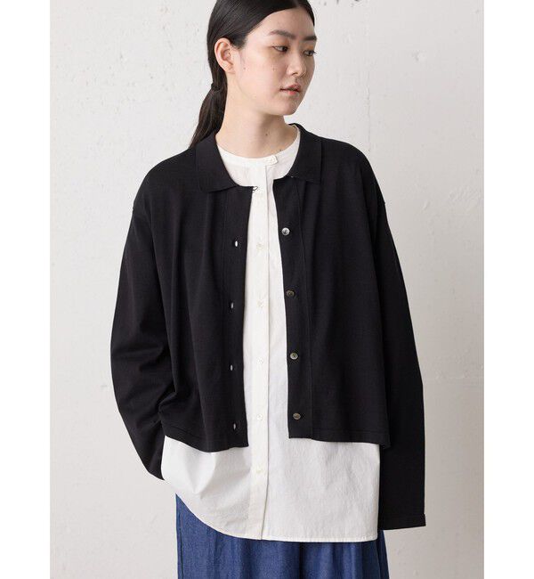 MidiUmi「MidiUmi ニットシャツカーディガン」|カーディガン|