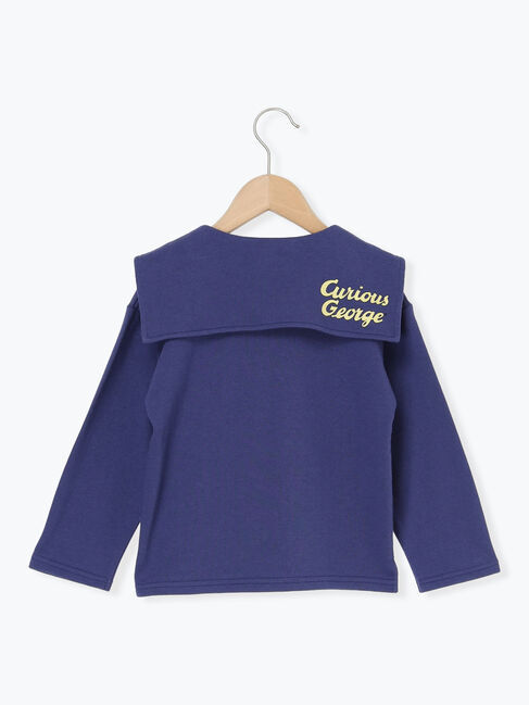 Samansa Mos2 Lagom「【おさるのジョージ】セーラーカラーカーディガン」|カーディガン|