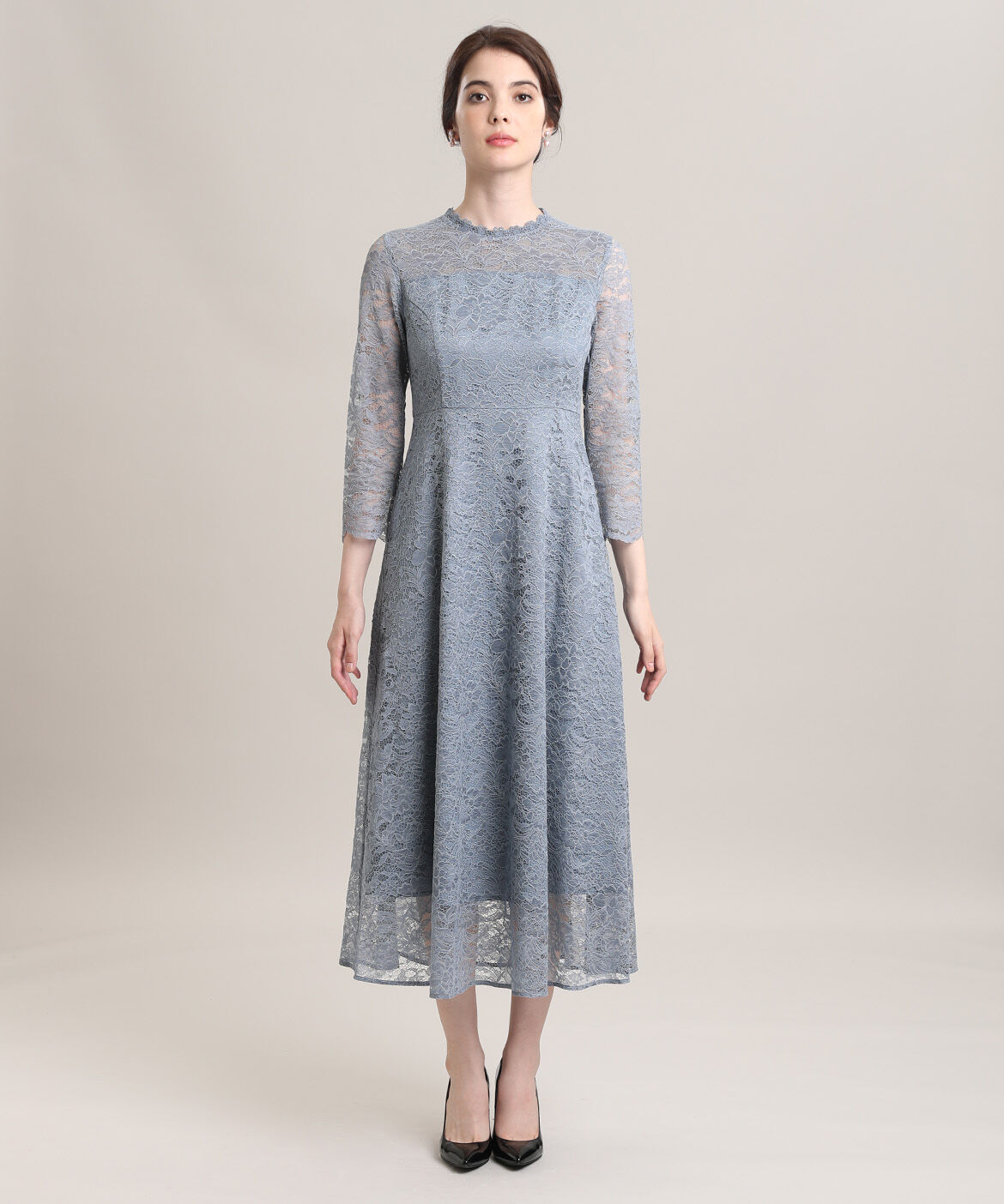 Maglie le cassetto「《Maglie White》ラッセルレースロングドレス」|ワンピース|