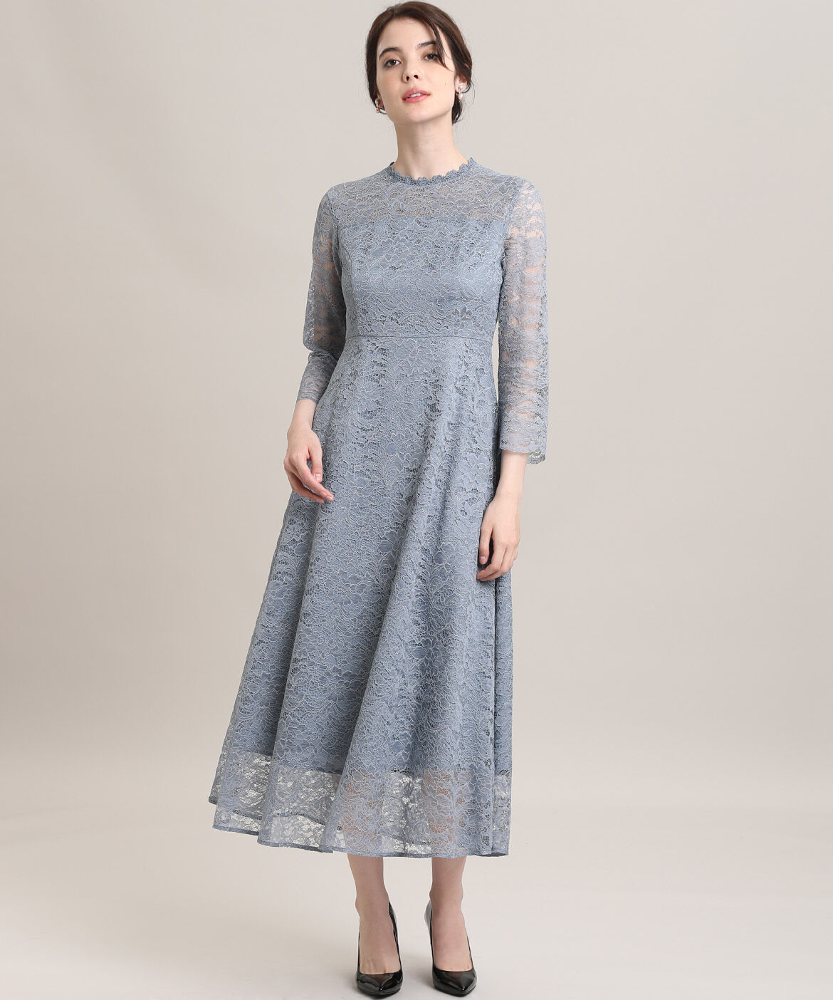 Maglie le cassetto「《Maglie White》ラッセルレースロングドレス」|ワンピース|