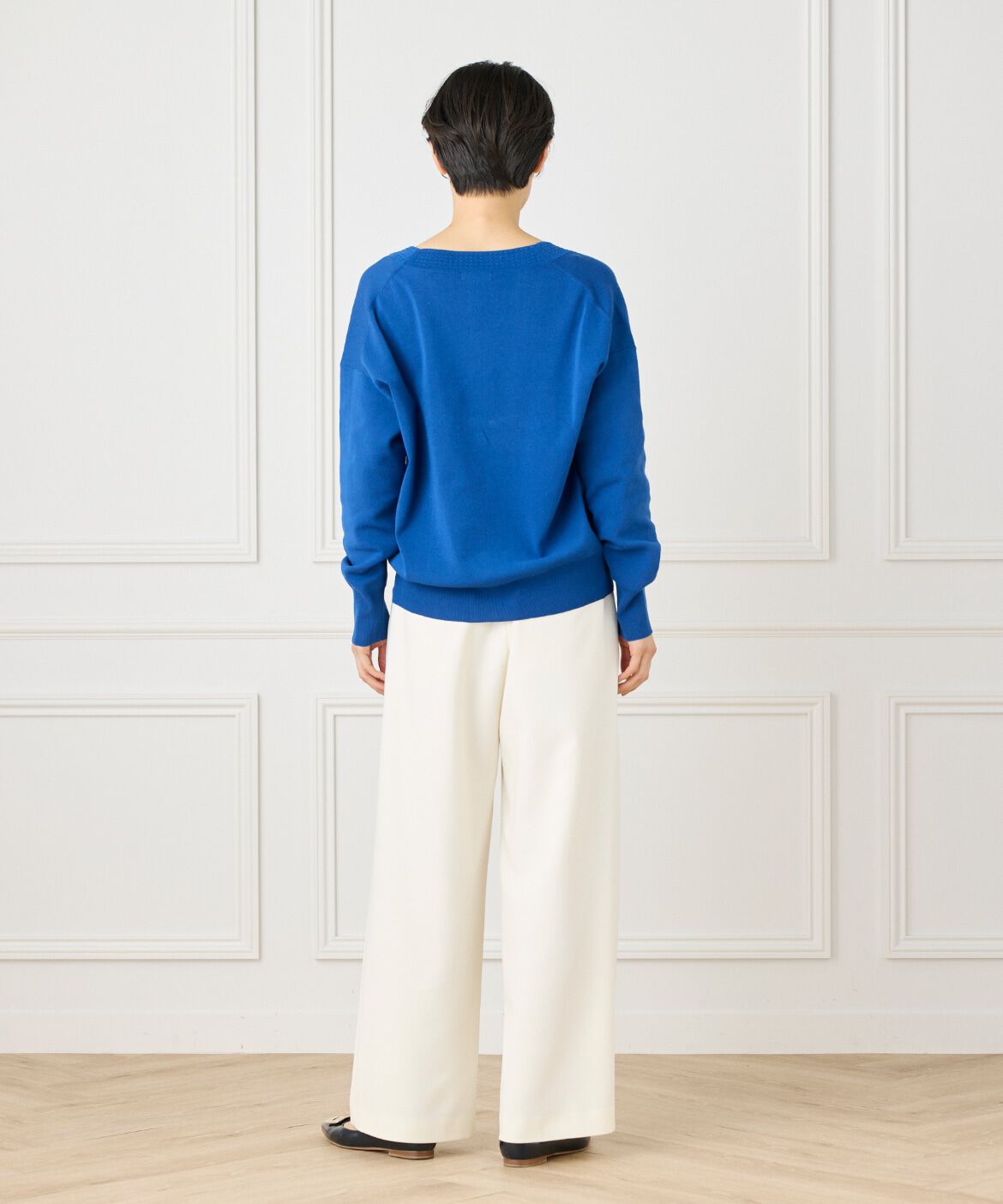 7-IDconcept.「《大きいサイズ》Ｖネックカーディガン」|カーディガン|