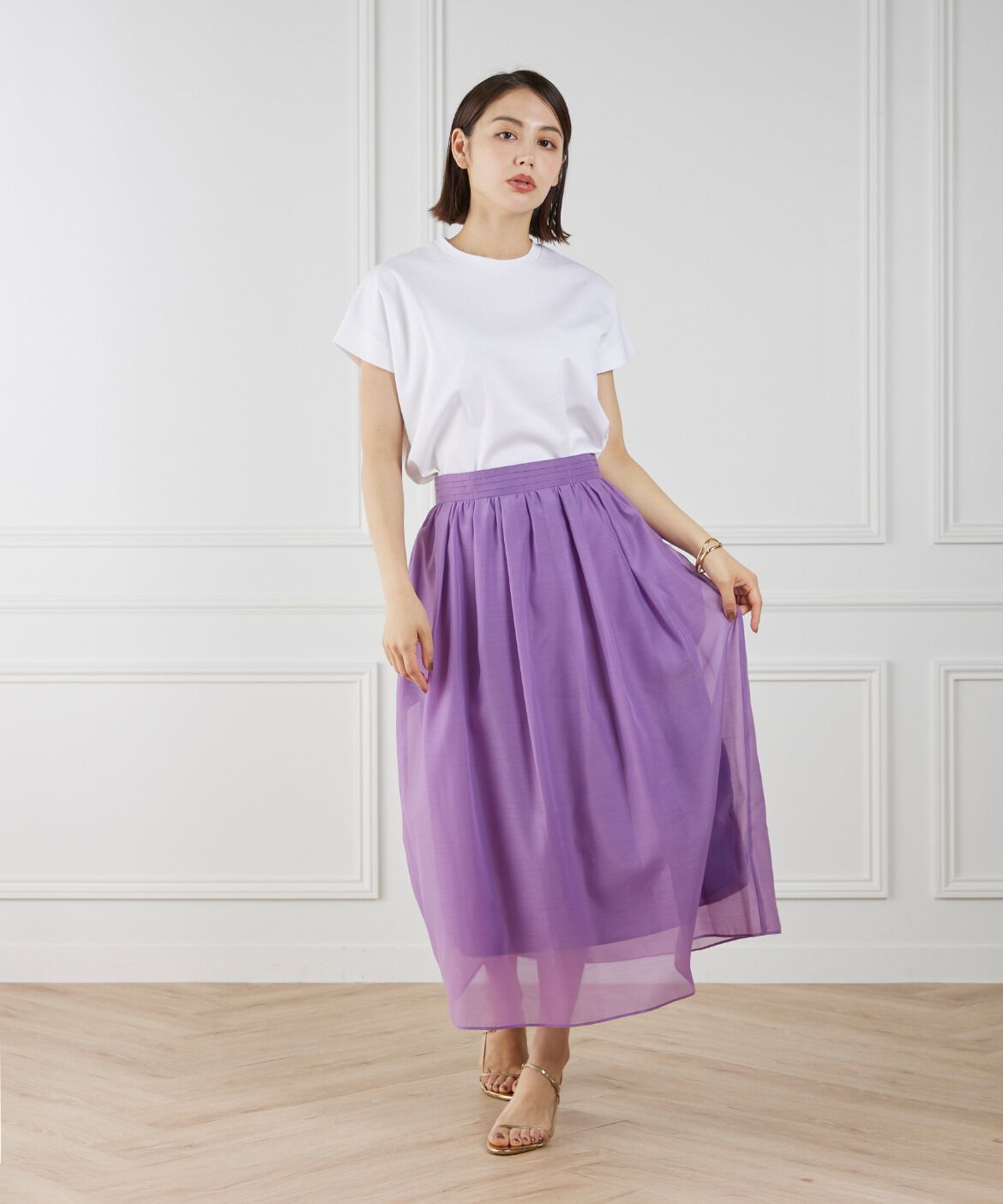 INED「《WEB限定》フレンチスリーブカットソー」|Tシャツ・カットソー|